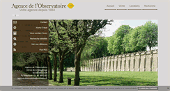 Desktop Screenshot of agence-observatoire.com